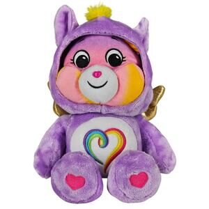 CARE BEARS UNISEX PURPLE HARMONY BEAR PLUSH WITH GOLD WINGS ONE SIZE 12"